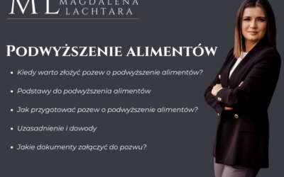 Podwyższenie alimentów – pozew