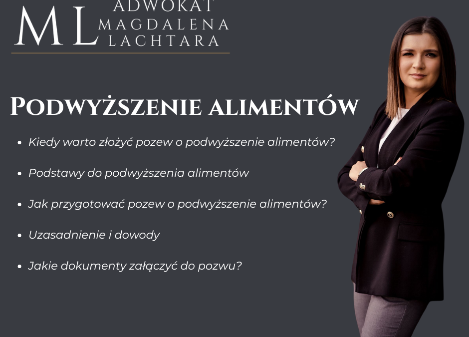 Podwyższenie alimentów – pozew